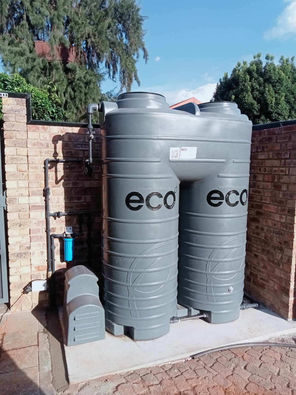 Water backup tank installation, photo 5